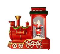 Christmas Snow Globes, Lighted Train Santa Claus Tree & Snowman Design, Musical Glitter Water Globe for Desk Shelf Bedroom Living Room Office School Farmhouse Party Winter Holiday Decoration Display