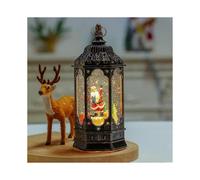 Christmas Snow Lantern Rotating Christmas Tree with Music Rotating Flashing Lantern Holiday Gift