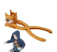 Christmas Snowball Maker, Elk-Themed Snow Clip, Fun Winter Toy, Easy-Grip & ABS, Smooth Snowball Shaping, Snow Fight Beach Outdoor Adventures, 14.37x4.33x4.13 Inches