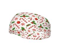 Christmas Snowflake Candy Cane Donna Uomo Headband Elastica Fascia Capelli Antiscivolo Fasce Per Capelli Per Allenamento All'Aperto Corsa Escursionismo