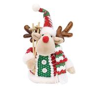 Christmas - Snowman, Alce Santa Claus Per Bambini | Morbido Natale Ripieno Per Bambini, Adolescenti E Adulti, Ideale Per Camera Da Letto, Soggiorno, Divano, Tavolo Da Notte, Casa E