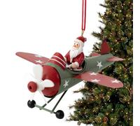 Christmas Snowman Hangings Tree Decorations - /4,92 x 4,72inchon Airplane Ornament Christmas Tree Aircraft Hangings Pendant, Santa Claus/Snowman Plane Decor for Treee Fireplace Home Decor Party