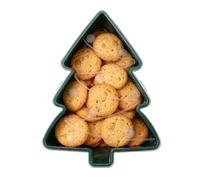 Christmas Snowman Tree Serving Tray | Festive Platter With Lid For Snacks, Candy, Dessert, Cheese, Fruit, Or Chocolate, Perfect Holiday Home Décor For Office, Restaurant, Or Party Use