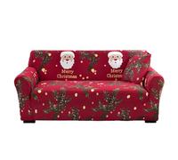 Christmas Sofa Cover - Christmas Printed Sofas Cover | Printed Couch Covers | Stretch Sofas Covers | Furniture Protector | Nonslip Sofa Slip côver with Christmaâs Theme Priinted, Velvet Sofâs Côvers