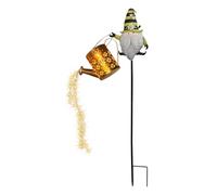 Christmas Solar Kettle Lights - Outdoor Hanging Watering Can Lights | Solar-Powered Led String Light with Retro Metal Frame, Warm Glow Fairy Flowing Light for Path Lawn Patio Decor, 81*33cm Iron