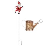 Christmas Solar Lantern - Vintage Santa Lamp, Weatherproof LED Accent Enhancing Winter Ambience Around Gardens, Yards, Lawns, Entrances, Trails, Porches, Terraces, Courtyards, Poolsides, Community