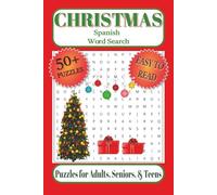 Christmas Spanish Word Search Puzzle Book: Word Searches with Easy to Read Print about Christmas, Holiday Season, Navidad and More | 6x9 inches, 110 ... Gift for Vacations, Holidays, and Free Times