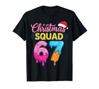 Christmas Squad 67 Ice Cream Meme Funny Six Seven Maglietta
