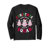 Christmas Squad Christmas Tree Cakes Matching Holiday Family Maglia a Manica