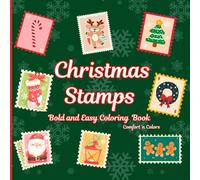 Christmas Stamps : Bold and Easy Coloring Book