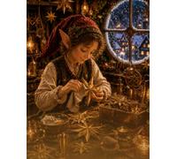 Christmas Star Notebook - Cute Elf Lined Journal with Magical Holiday Design: A Charming Star Polisher Illustration Inspired by Christmas Lights and Winter Wonder