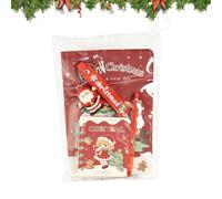 Christmas Stationery Set, Cute Notebook Writing Piece, Student School Pen Supply, Holiday Keychain Accessory Base, Items Used for Kids, Students and Home School Classroom Study