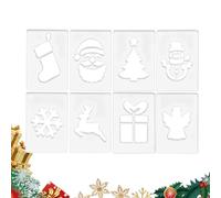 Christmas Stencil - Woodworking Carving Stencils, Festive Theme Woodworkings Stencils, Christmas Router Templates | Holiday Woodworkings Templates Set For Men Women Boys Youth Teens Wife Husband