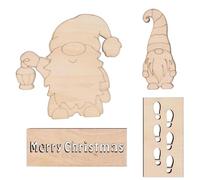 Christmas Stencils - Gnome Stencil | Stencil Templates | Wood Gnome Christmas Paint Stencils, Reusable Christmas Stencil Templates, Paint Stencils, Holiday Drawing Templates For Floor, Porch, & Wall