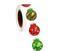 Christmas Sticker - 500pcs Tags Sticker Roll, Colorful Red And Green Holiday Decals | Self-Adhesive Scrapbook And Gift Labels, Decorative Stickers For Party, Envelope, Notebook, DIY Craft Projects