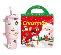 Christmas Sticker Book - Holiday Activity Stickers for Kids, Winter Crafts & Party Fun, Portable Creative Play for Preschool & Daycare, Multi Page Festive Sticker Set 31x23.5x0.2cm