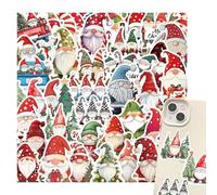 Christmas Stickers Gnomes - Colorful Vinyl Decal, Fun Seasonal Scrapbooking Embellishments, Portable Long Lasting Print | Cheerful Holiday Decorating Option For Journals Walls Cars Parties Crafts