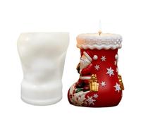 Christmas Stocking Candle Mold, Reusable 3d Silicone Crafting Mould, Candle Making Tool for Creative, Home, School, Studio, Holiday Gathering, Arts and Crafts Supplies, 2,28 x 2,4 x 3,35 Inches