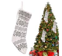 Christmas Stockings - Christmas Stocking | Fireplace Stockings | Festival Holiday Knitted Seasonal Goodie Bag for Travel Apartment Vacation Hotel Office College Dorm Holiday - 18.91x6.3 Inches