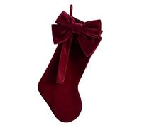 Christmas Stockings | Striking Holiday Decorations | Comfortable Velvet Bow Stockings | Convenient To Suspend For Christmas Tree Fireplace Mantel Farm House Stair Railing Wall Home Farmhouse