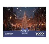 Christmas Street Lights Safe Cardboard Material Fun Challenging Experience, Great for Adults And Older Teenagers Alike 52x38cm/1000pcs