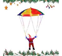 Christmas String Lights, Parachute Santa LED Decorations, 8 Lighting Modes Waterproof Design, Warm Ambient Glow, Tree Window Yard Garden Indoor Outdoor Decor, 85cm Warm White Colorful