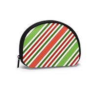 Christmas Stripes1 Marine Mermaid Portamonete Portafogli Portamonete Moda Portachiavi Cerniera Piccole borse cosmetiche per il trucco