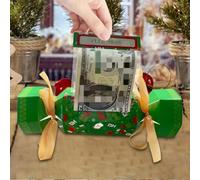 Christmas Surprise Money Pull Pouch,Christmas Money Holders for Cash,Surprise Pull Out Money Gift Box for Cash Pull,Cash Gift Pouch,for DIY Money Gift with Christmas Tote Bag (2PC-E)