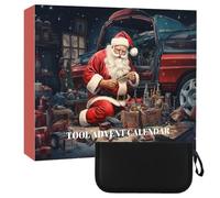 Christmas Survival Kit Advents Calendar, 24-Day Countdown Gift Box, Outdoor Emergencies Tools, Disaster Prep Gadgets for Men, Fathers, Camping, Crafting Adventures, 13,78 x 11,81 Inches