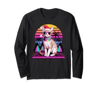 Christmas Synthwave Cornish Rex Sunglasses Maglia a Manica