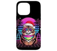 Christmas Synthwave Siberian Cat Sunglasses Moscow Longhairs Custodia per iPhone 14 Pro Max