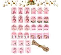 Christmas Tags, 30 Ornament Cards with Sturdy Wood String Hole Utility | Christmas Tags, 30 Ornament Cards with Sturdy Wood String Hole Utility, Reliable Solution Keywords, Perfect for Holiday Craft