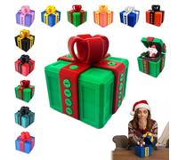Christmas The Prank Box - Divertente sfida a vite con sorpresa di Babbo Natale, renna, pupazzo di neve, regalo perfetto, scatole regalo fastidiose stampate in 3D con viti, regali divertenti per Natale