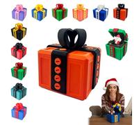 Christmas The Prank Box - Divertente sfida a vite con sorpresa di Babbo Natale, renna, pupazzo di neve, regalo perfetto, scatole regalo fastidiose stampate in 3D con viti, regali divertenti per Natale