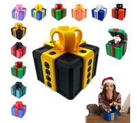 Christmas The Prank Box - Divertente sfida a vite con sorpresa di Babbo Natale, renna, pupazzo di neve, regalo perfetto, scatole regalo fastidiose stampate in 3D con viti, regali divertenti per Natale