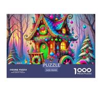 Christmas Theme Puzzle 1000 Pezzi Per Adulti E Bambini Dai 12 Anni Impegnativo E Difficile Giochi Rilassamento,Collezione D'Arte 70x50cm/1000pcs