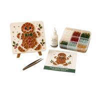 Christmas-themed Artworkss With Colored Glass Fragments | Kids Mosaic Kits