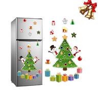 Christmas Themed Magnetic Sticker, Christmas Fridge Magnets, Magnetic Christmas Tree For Refrigerator Decorations,Metal Door Decor, Easy To Use And Remove (#3)