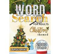 Christmas themed Word Search for Adults: Large Print Word Puzzles