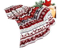 Christmas Throws - Soft Fleece Snowflake Blanket Warm Flannel Bed and Sofa Layer, Holiday Home Decor for Women Wife Living Room Bedroom Office Car Dorm Party