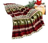 Christmas Throws - Warm Flannel Snowflake Blanket | Soft Christmas Fleece Bed Throw | Cožy Winter Blanket For Women & Wife | Sofa Bed Living Room Bedroom Office Car Dorm Apartment Holiday Party Home D