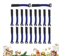 Christmas Ties - Holiday Decoration Straps | Flexible Twist Ties with Colorful Coating Strong Hold for Indoor Outdoor Use for Tree Decorating Garland Arrangements Fence Railings and Party Display