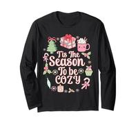 Christmas T'is The Season To Be Cozy Maglia a Manica