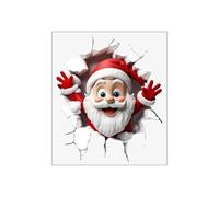 Christmas Toilet Sticker, Waterproof Santa Claus Wall Decal, Funny Removable Bathroom Decoration, Holiday Santa Toilet Seat Art, Festive Home Decor for Bathroom, Dorm, Apartment, and Party Use