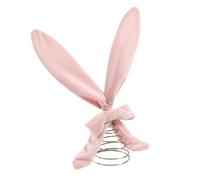 Christmas Topper - Bunny Ears Ornament | Festive Bunny Ears Holiday Topper For Christmas Tree, Ideal For Mantel, Fireplace, Living Room, Bedroom, Table, Desk, Shelf, Office, School And Party Decoratio
