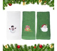 Christmas Towels | 3 pezzi 30 x 45 cm Highly Absorbent Quick Drying Handkerchief - Winter Snowman Hand Towel,for Trips Hiking Gardening Casual Outings Vacations Sporting Events Fishing Camping Gym