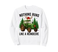 Christmas Tractor Farm Nothing Runs Like A Renna Xmas Felpa