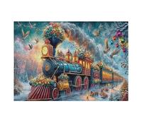 Christmas Train Puzzle 300 Pezzi Rompicapo Creativo Artistico Science Fiction Stimolo Della Creatività Attività Per Il Tempo Libero Regalo Per Persone Creative 300 PCS
