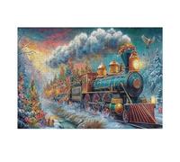 Christmas Train Puzzle 300 Pezzi Rompicapo Creativo Artistico Science Fiction Stimolo Della Creatività Attività Per Il Tempo Libero Regalo Per Persone Creative 300 PCS