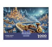 Christmas Train Ride Secure Fitting Pieces Choice for Birthdays, Anniversaries And Special Occasions 52x38cm/1000pcs